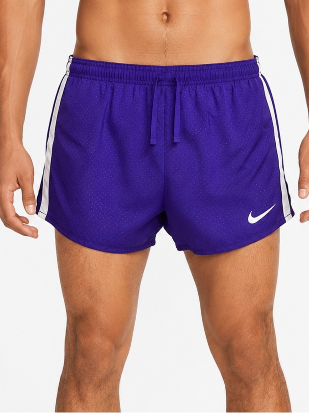Nike Dri-FIT Men’s Running athletic Shorts lined adjustable Purple Size Large
